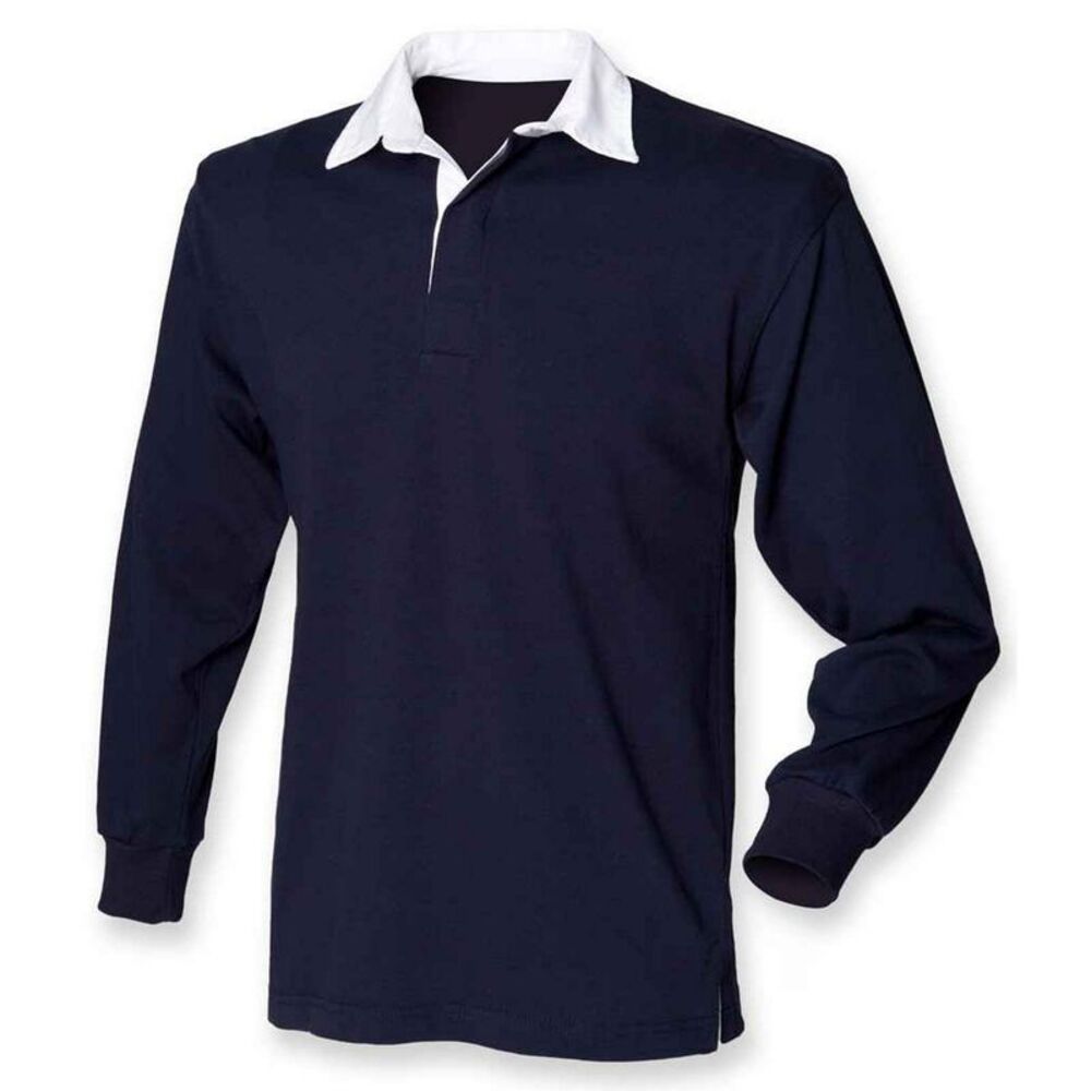Front Row Mens Original Rugby Shirt / Navy